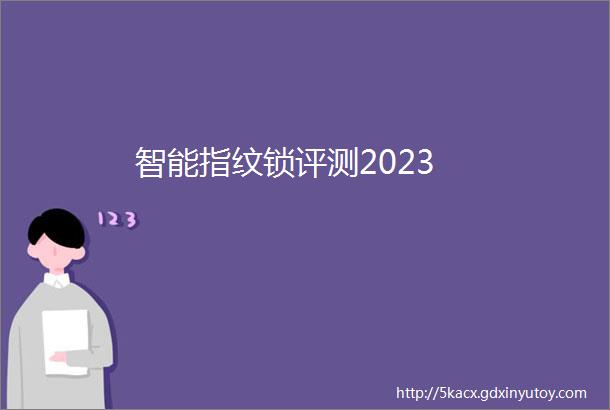 智能指纹锁评测2023